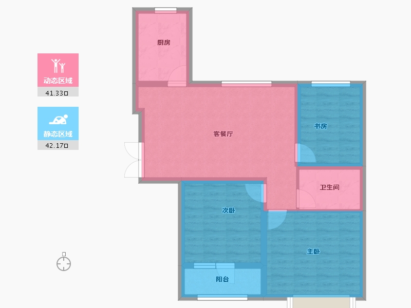 山东省-济宁市-瑞马意墅-74.33-户型库-动静分区