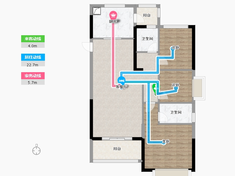 浙江省-湖州市-湖州恒大珺睿府-96.00-户型库-动静线