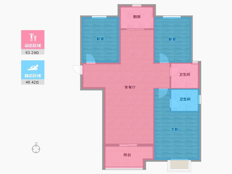 山东省-泰安市-城建首府-99.71-户型库-动静分区