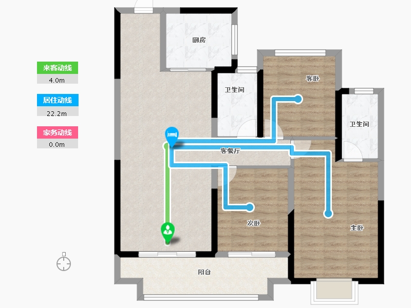 山东省-菏泽市-中兴城市之光-100.81-户型库-动静线