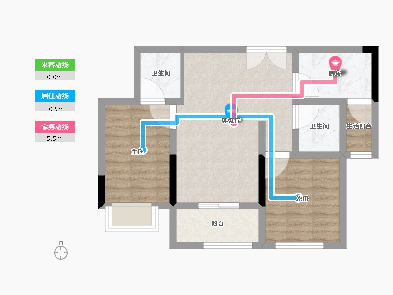 四川省-宜宾市-合信古宋金街-55.29-户型库-动静线