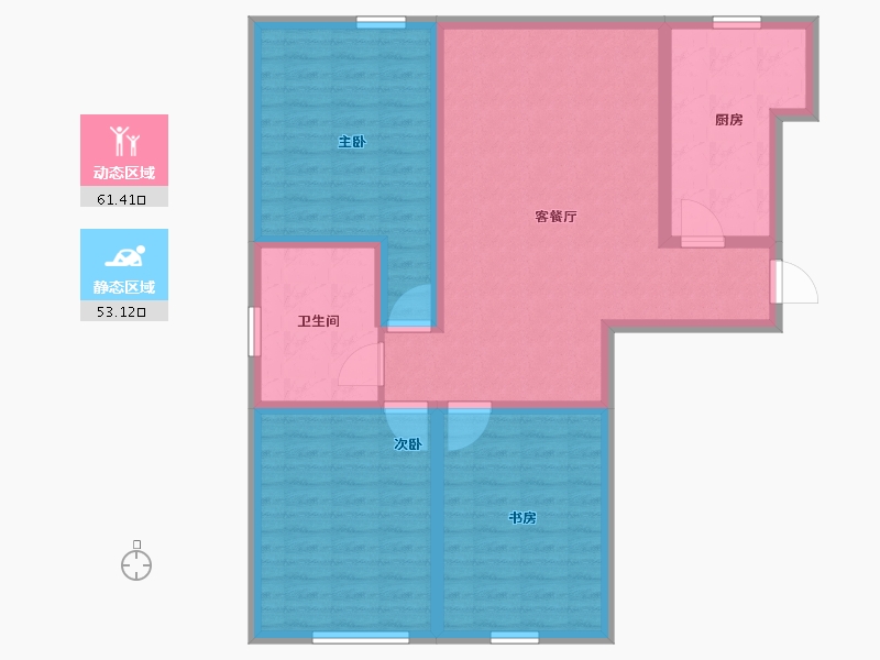 山东省-潍坊市-九州方园国际-102.76-户型库-动静分区