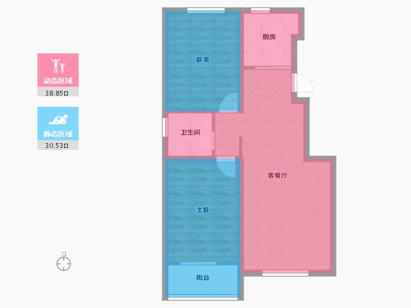 河北省-秦皇岛市-祖山小镇·木兰明珠城-61.81-户型库-动静分区