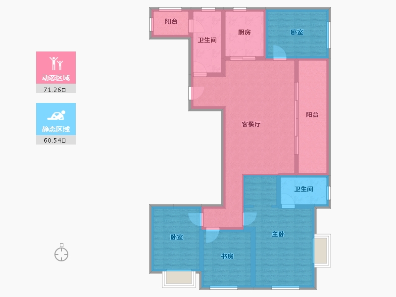 云南省-昆明市-中海寰宇天下-117.16-户型库-动静分区