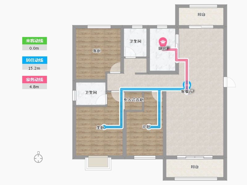 山东省-菏泽市-壹品公馆-110.41-户型库-动静线