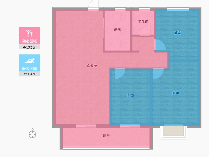 山东省-泰安市-城建首府-91.87-户型库-动静分区