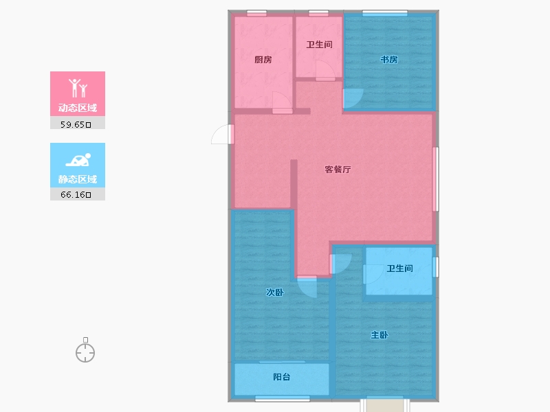 山东省-潍坊市-恒信领峰-113.28-户型库-动静分区