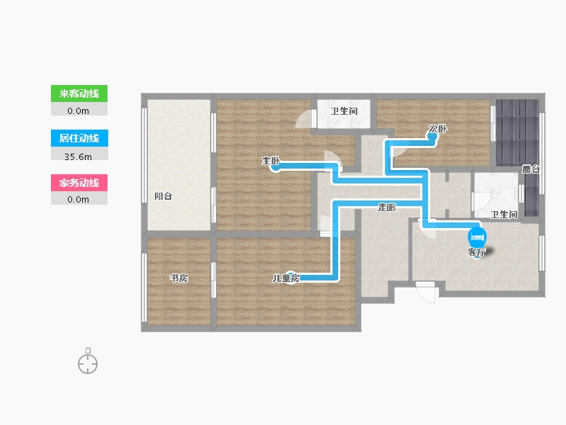 山东省-滨州市-玉龙苑小区-130.00-户型库-动静线