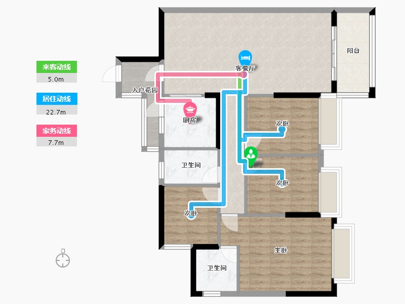 广东省-佛山市-樵晖十里-100.00-户型库-动静线