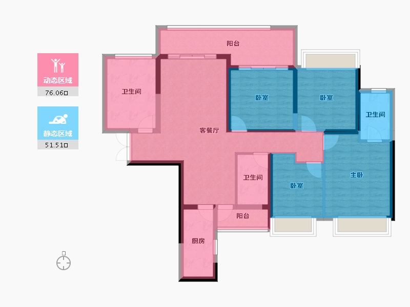 广西壮族自治区-钦州市-远锋城-113.77-户型库-动静分区