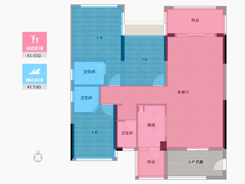 广东省-清远市-中金城投·九龙湾-100.70-户型库-动静分区