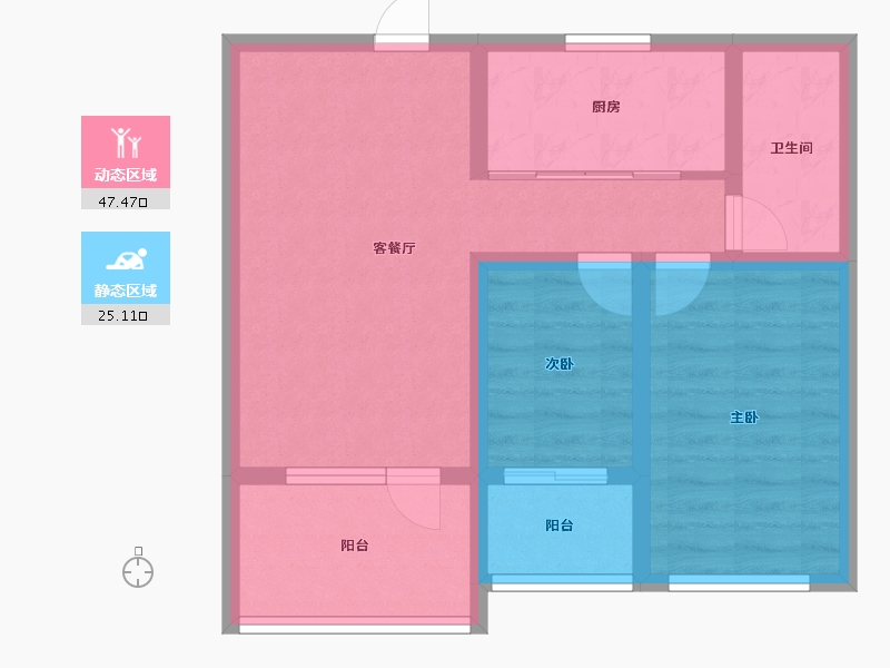 河北省-秦皇岛市-在水一方-63.83-户型库-动静分区