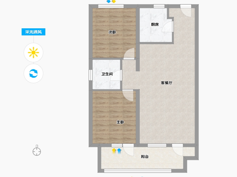 辽宁省-葫芦岛市-恒泰时间海-76.21-户型库-采光通风