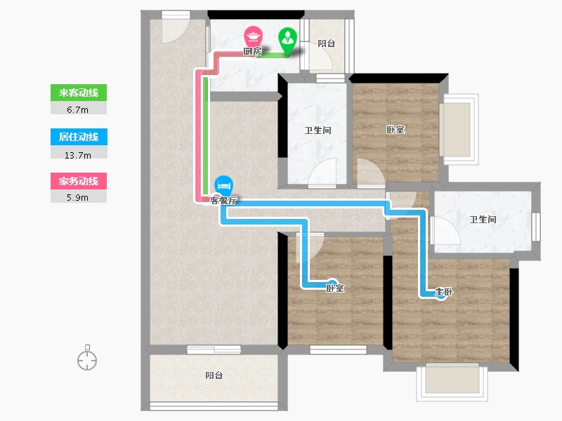 广东省-肇庆市-东澳御园-78.41-户型库-动静线