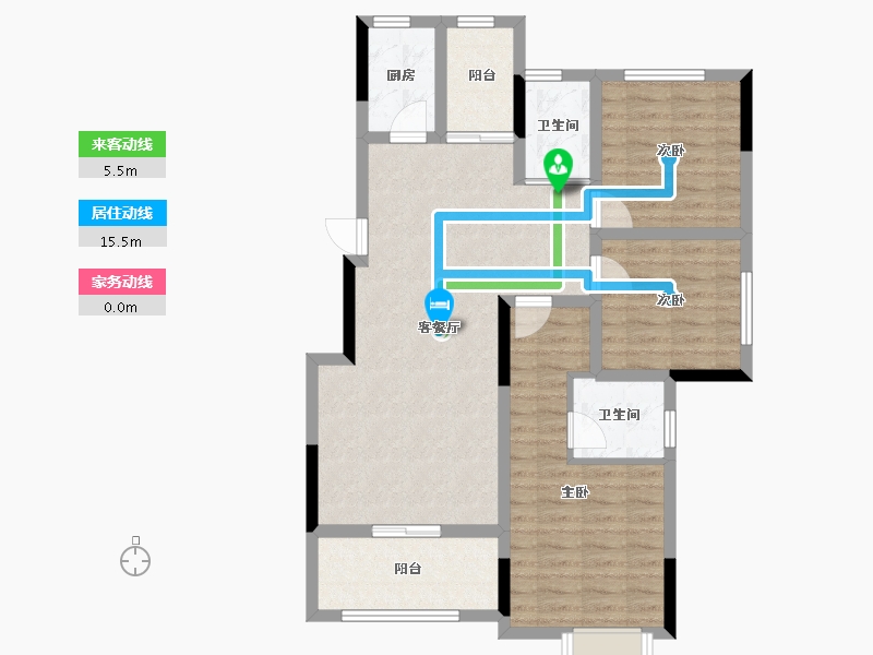 广东省-肇庆市-封开广信华府-88.80-户型库-动静线