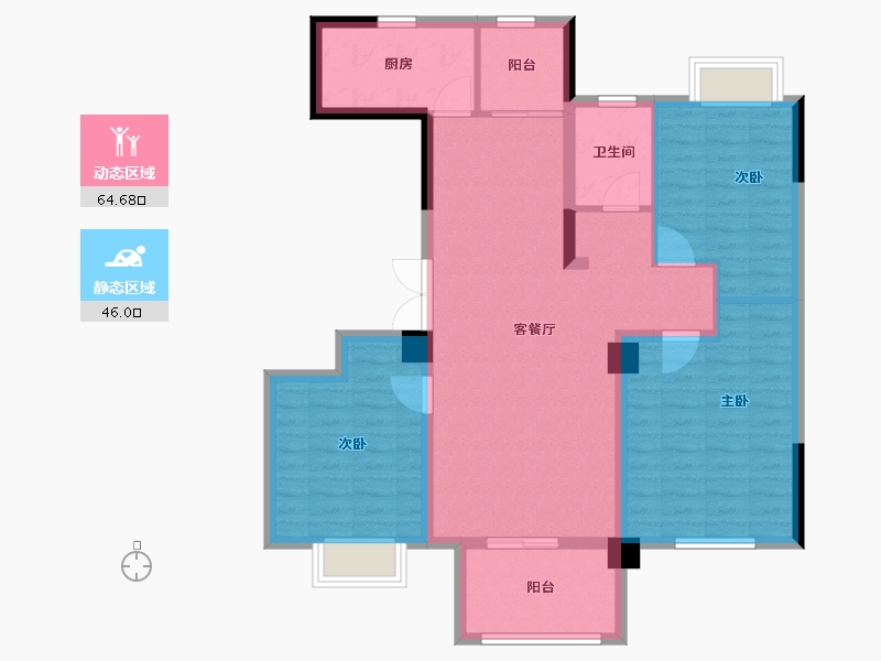 河南省-商丘市-顺鑫·满庭芳-99.20-户型库-动静分区