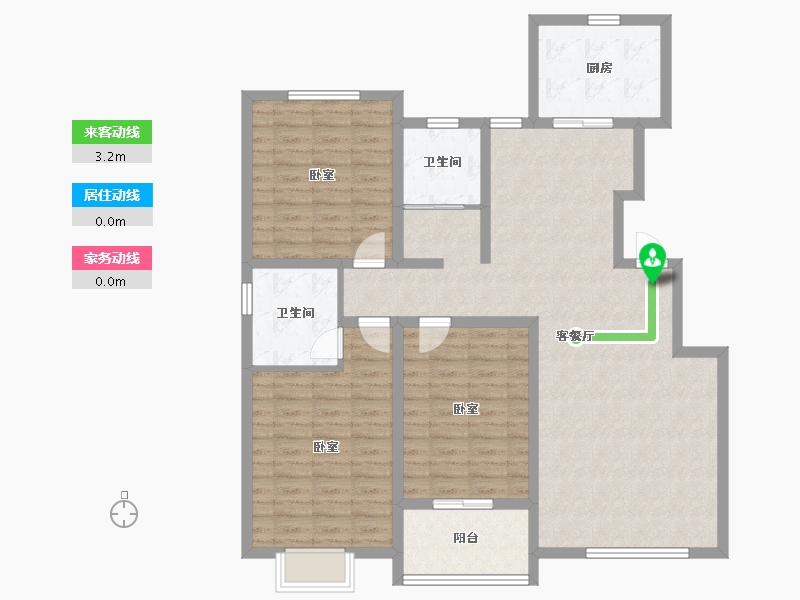 山东省-潍坊市-北斗山河城-115.63-户型库-动静线