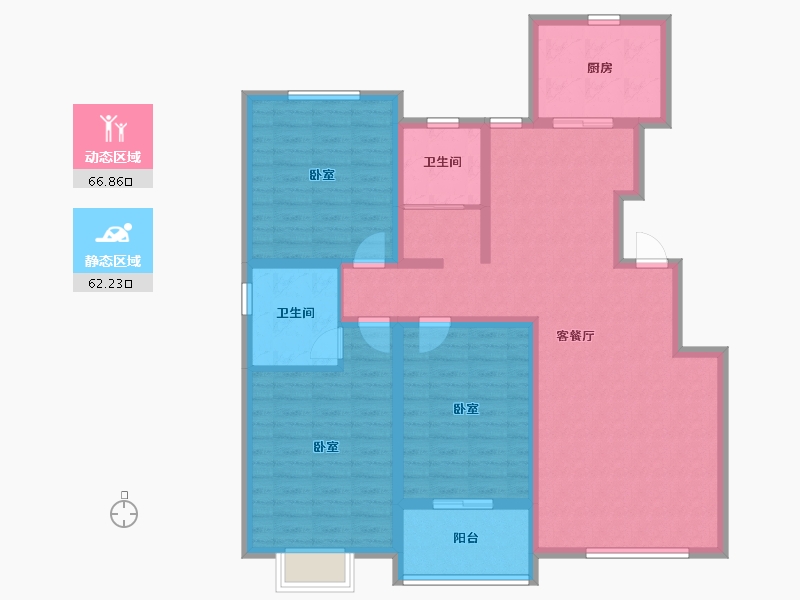 山东省-潍坊市-北斗山河城-115.63-户型库-动静分区