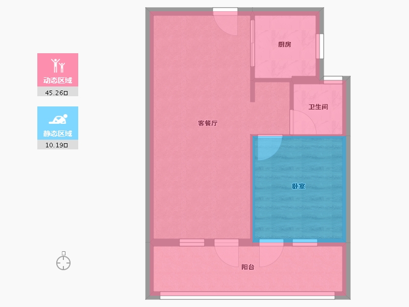 辽宁省-葫芦岛市-恒泰时间海-49.72-户型库-动静分区