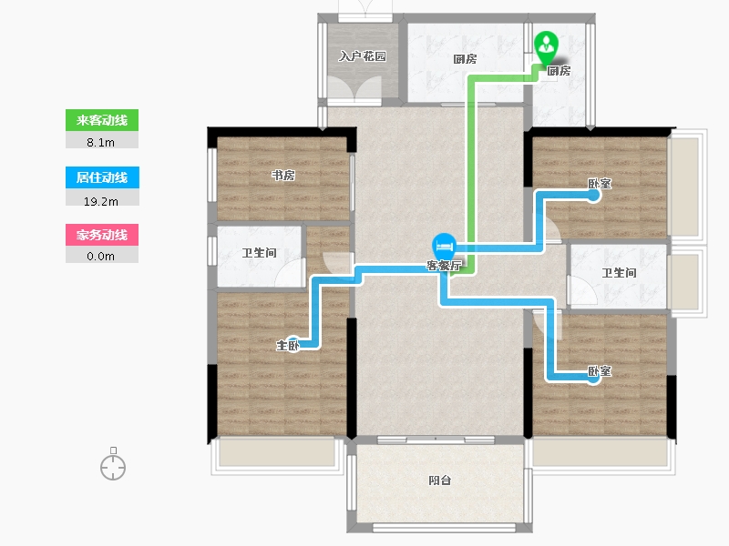 广东省-清远市-星荟天城-126.69-户型库-动静线