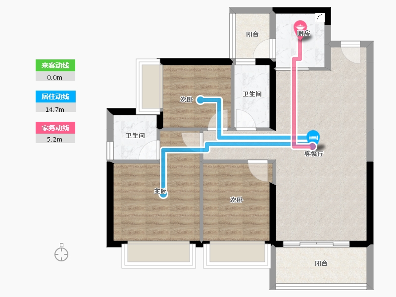 广西壮族自治区-梧州市-永达·柏悦湾-78.31-户型库-动静线