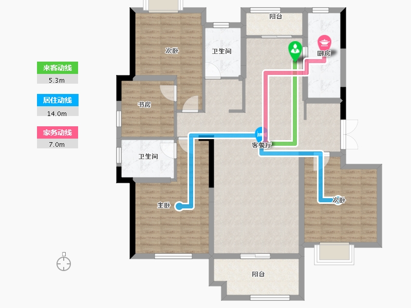 河南省-商丘市-顺鑫·满庭芳-120.29-户型库-动静线