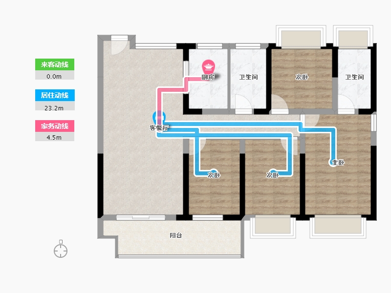 江西省-萍乡市-鼎鑫公元壹品-98.03-户型库-动静线