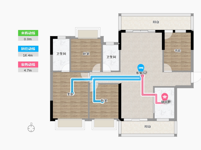 广西壮族自治区-贺州市-星都2期悦山府-114.54-户型库-动静线