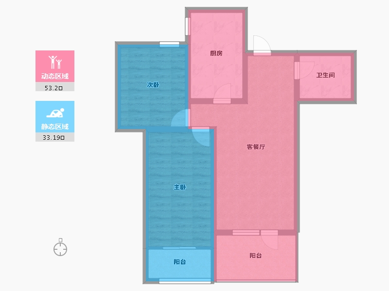 河北省-秦皇岛市-在水一方-76.71-户型库-动静分区