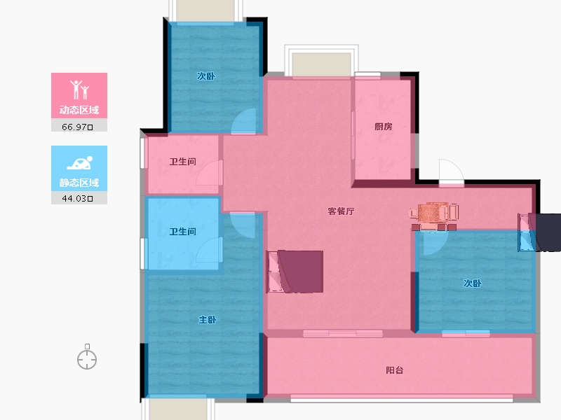 江西省-上饶市-九颂金科·云玺台-100.01-户型库-动静分区