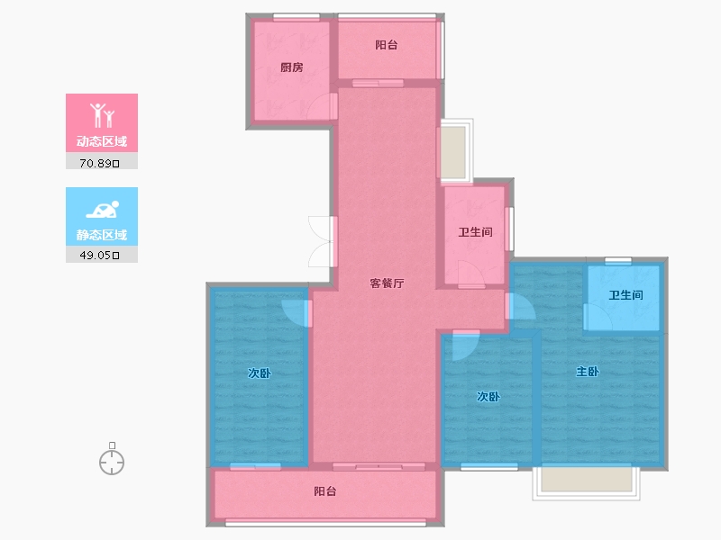 河南省-焦作市-中原·九鼎毓秀-107.01-户型库-动静分区