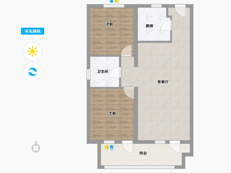 辽宁省-葫芦岛市-恒泰时间海-76.21-户型库-采光通风