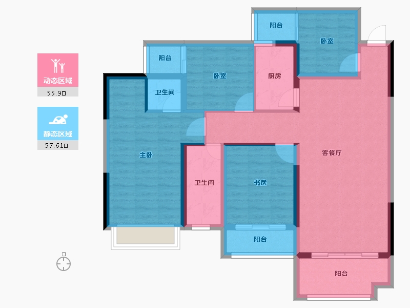 广西壮族自治区-钦州市-远锋城-101.01-户型库-动静分区