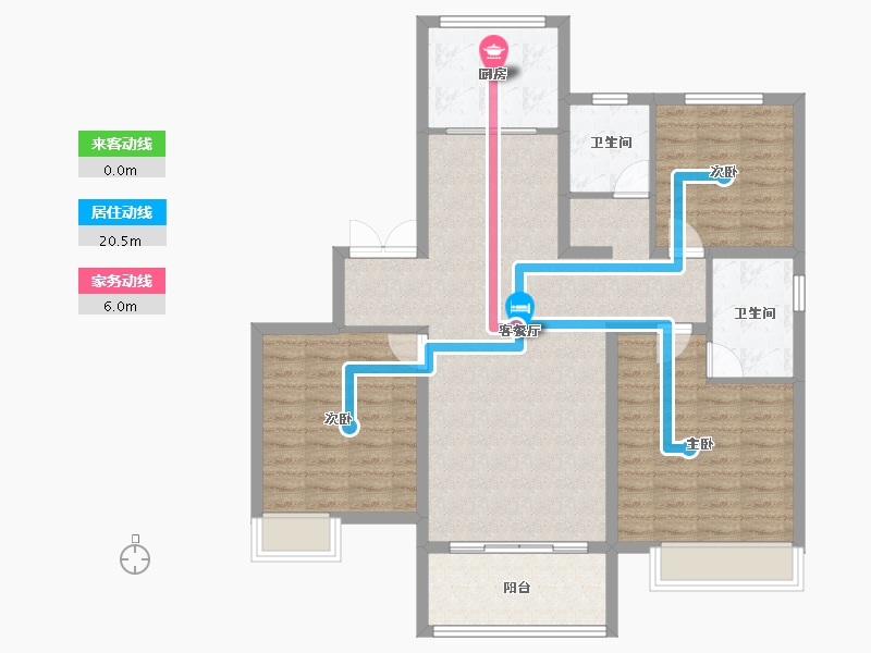 河南省-焦作市-中原·九鼎毓秀-102.51-户型库-动静线