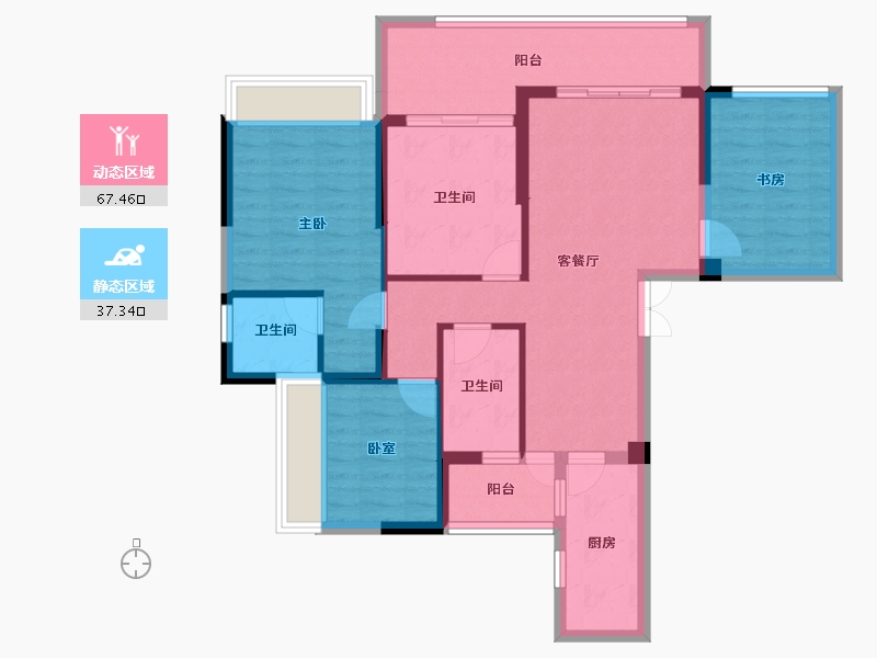 广西壮族自治区-钦州市-远锋城-93.12-户型库-动静分区