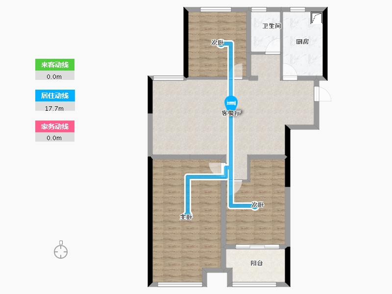 辽宁省-阜新市-东盛·阳光新城-96.01-户型库-动静线