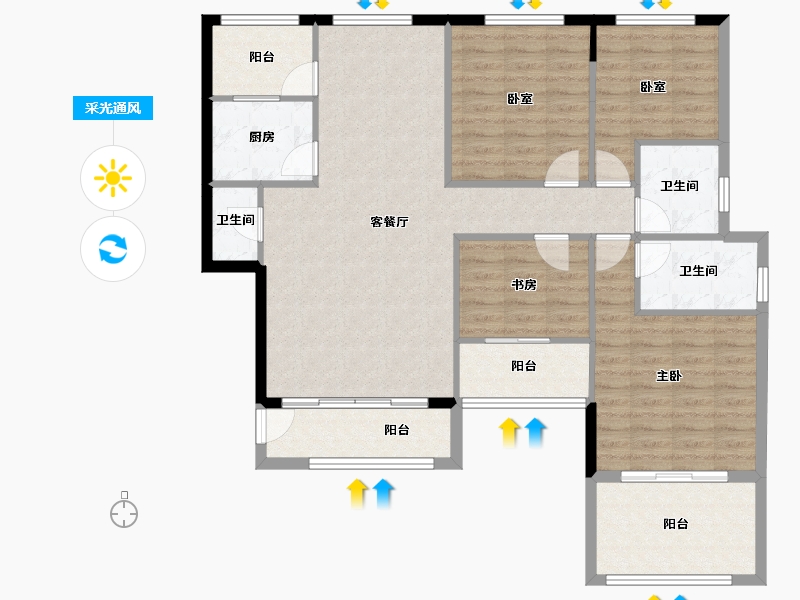 福建省-三明市-南城首府-115.11-户型库-采光通风