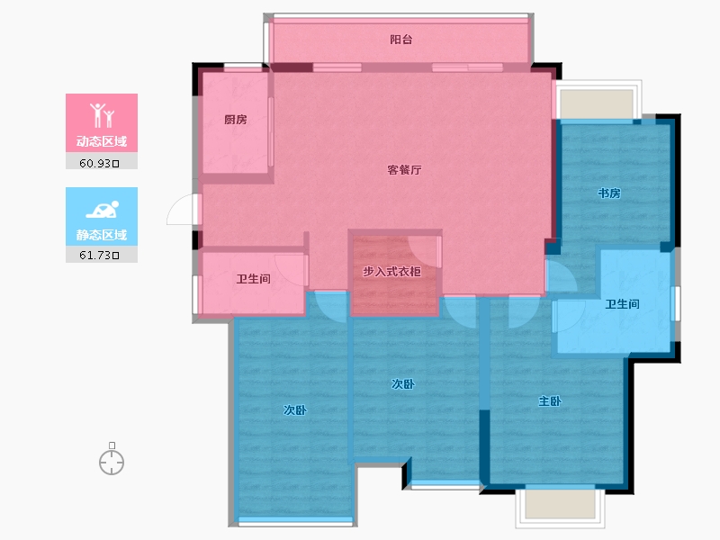 福建省-宁德市-交投天行万安-110.49-户型库-动静分区