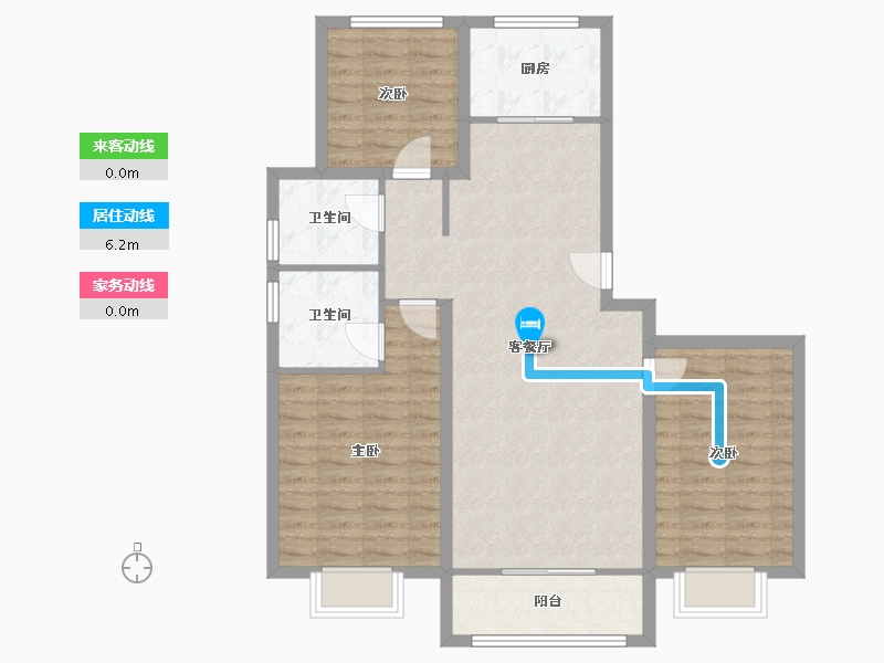 河北省-唐山市-万润首府-94.87-户型库-动静线