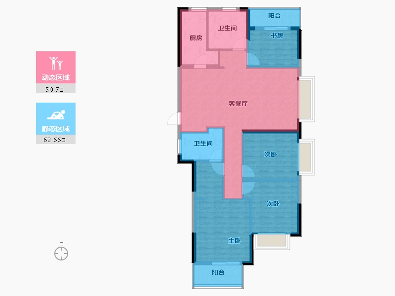 福建省-宁德市-交投天行万安-102.49-户型库-动静分区