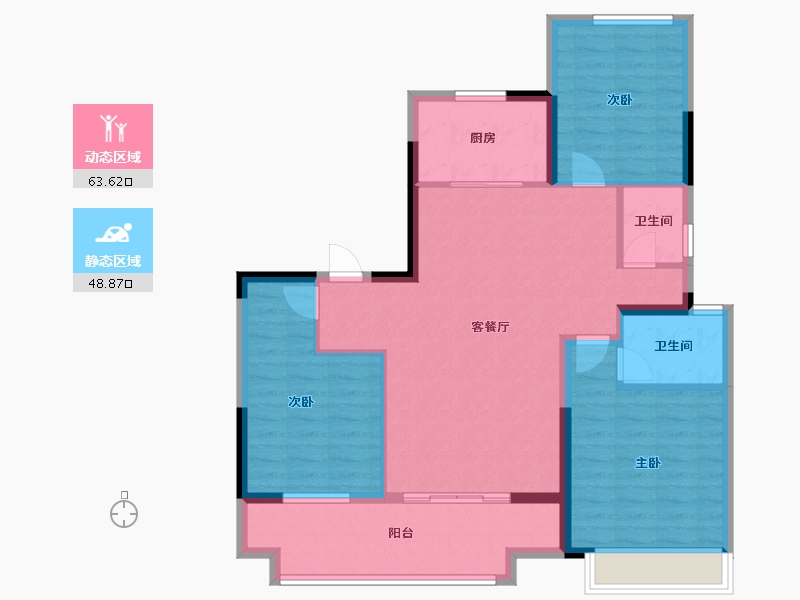 河南省-商丘市-光和四季-101.63-户型库-动静分区