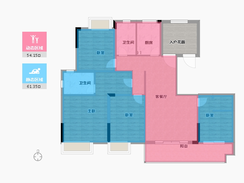 江西省-上饶市-德信·碧桂园·君宸府-112.00-户型库-动静分区