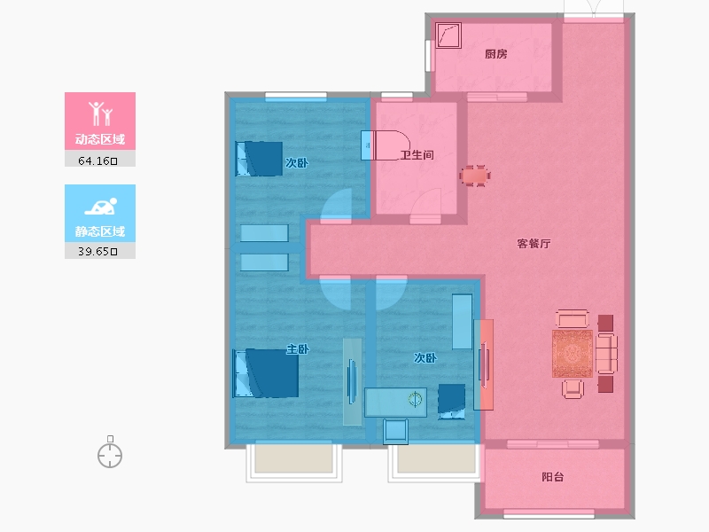 河南省-洛阳市-东湖盛景-92.04-户型库-动静分区