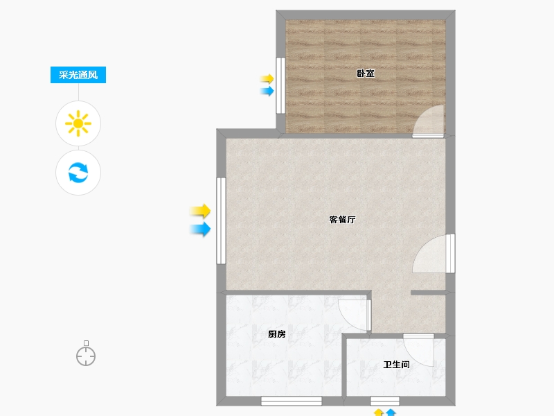 河北省-保定市-田园文苑-54.00-户型库-采光通风