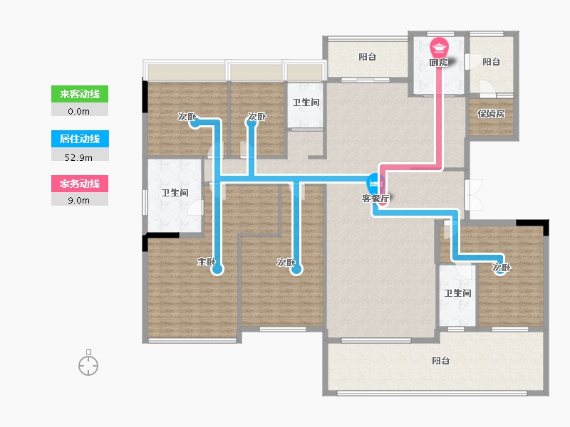 湖南省-衡阳市-华耀碧桂园·十里江湾-238.47-户型库-动静线