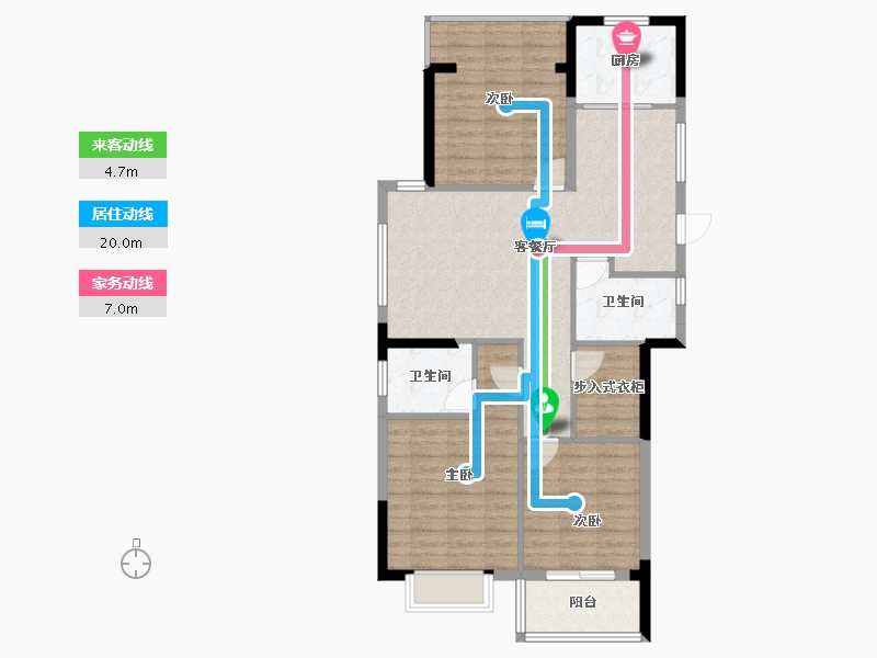 福建省-宁德市-交投天行万安-94.55-户型库-动静线