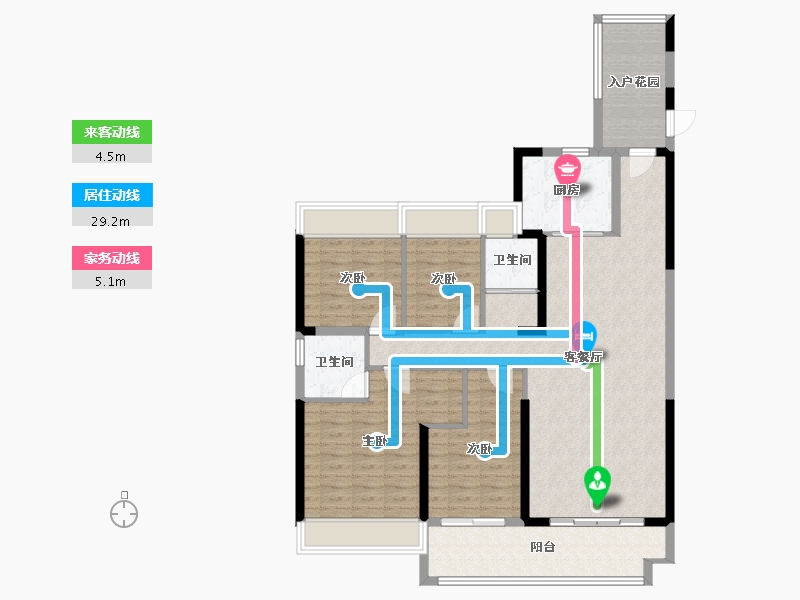 湖南省-衡阳市-华耀碧桂园·十里江湾-114.62-户型库-动静线