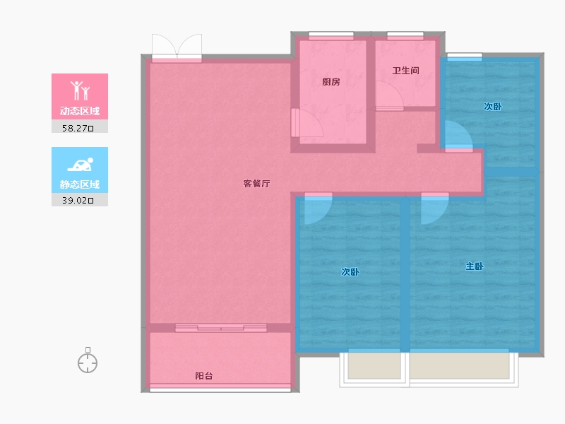 河南省-商丘市-常春藤畅馨园-86.45-户型库-动静分区