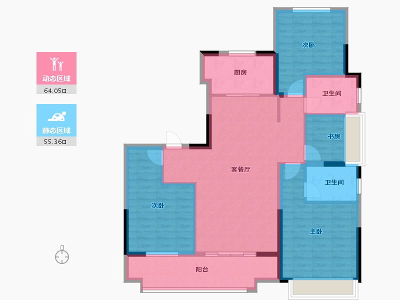 河南省-商丘市-光和四季-107.29-户型库-动静分区