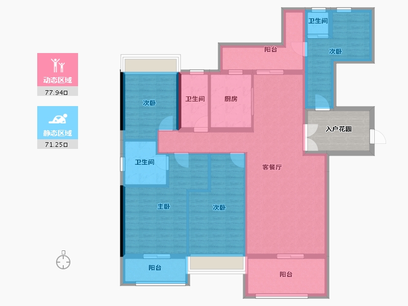 湖南省-娄底市-铁昇资水原著-142.03-户型库-动静分区